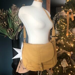 Yellow Crossbody Canvas Bag